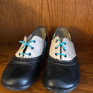 Black & Ivory Fellowship Erika Fluevog Oxfords